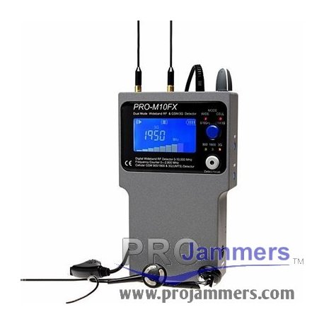 Detector profesional de inhibidores de frecuencia para localizadores GPS